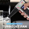 thumbnail image 5 of Ventilador Turbo de 300.000 RPM, de Alta Potencia, con Motor Sin Escobillas y Velocidad Variable, Herramienta de Limpieza con Soplador de Polvo, Color Plateado., 5 of 5