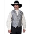 thumbnail image 1 of Scully RW093-GRY-M Mens Rangewear Scarboro Paisley Vest- Grey- Medium, 1 of 1