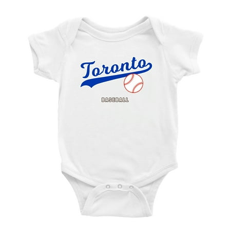 

Cute Toronto Baby Bodysuits Baseball Fan Baby Jersey Clothes for Boys Girls (White 3-6 Months)