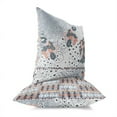 thumbnail image 4 of Peacock Pride Throw Pillow with Removable Cover in White 16x16, 4 of 6