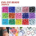 thumbnail image 2 of Adifare 450 Wholesale Evil Eye Beads for Bracelets NecklaceBulk Evil Eye Beads for Jewelry Making, Evil Eye Charms 15 Colors(6mm), 2 of 11