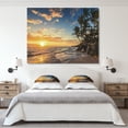 thumbnail image 2 of Designart - Paradise Tropical Island Beach with Palms - Extra Large Seascape Art Canvas, 2 of 2
