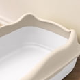 thumbnail image 6 of Cat Litter Box, Beige, Semi-Enclosed Open Toilet, Deodorant Feces Tray, Splash Proof, Pet Supplies TeashCHAT, 6 of 6