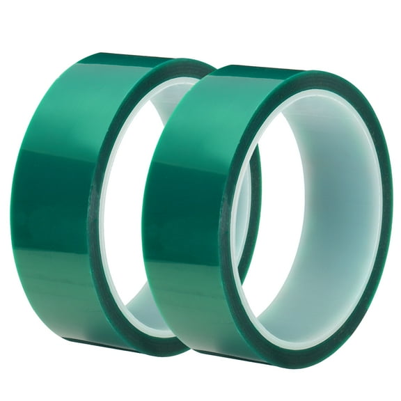 Uxcell Resin Tape Silicone Adhesive Tape High Temperature Resistance for Epoxy Resin,1.18 Inch Wide 108FT Long,2PCS