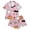 01 Pink, variant on Tnhcen Women's 2 Piece Purple Bow Graphic Pajama Set Button Down Short Sleeve Lapel Shirt Pjs Shorts Lounge Set S-2XL