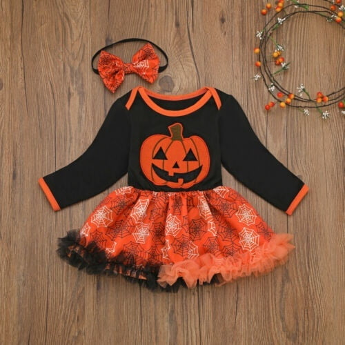 baby girl pumpkin dress