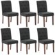 thumbnail image 3 of Juego de 2 Sillas de Comedor Tapizadas – Respaldo Alto con Botones, Patas de Madera Resistentes, Ribete de Tachuelas, Tela de Lino Suave, Asiento Acolchado Cómodo para Comedor, Cocina, 3 of 11
