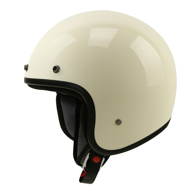 TCMT 3/4 Open Face Helmet Motorcycle Scooter Helmet Retro Style