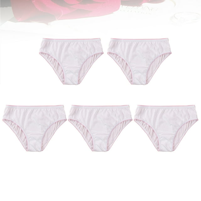 OULII 5 Pcs Culottes Jetables à Bande Élastique pour Femmes en Coton Récupération Post-Partum TTG