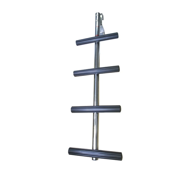 Pactrade Marine Boat 4 Steps Transom Sport Dive Ladder SS 304 Non Slip Thread w/Bracket