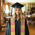 thumbnail image 6 of Hirioo Pink Ice Cream for 72" Graduation Shawl Stole Unisex Adults Graduation Sash Honor Graduation Stole for High School and College-Sharp Corner, 6 of 7