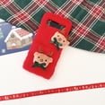 thumbnail image 6 of Allytech Galaxy Z Flip4 Case Christmas Elk, Faux Fur Furry Back Cover with Cute Elk Perfect Gift for Christmas Shockproof Protective Phone Case Cover for Samsung Galaxy Z Flip 4 - Red, 6 of 6