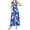 Blue, variant on FashionStream Women's Flowy Floral Print Sleeveless Wide-Leg Jumpsuit with Elastic Waist