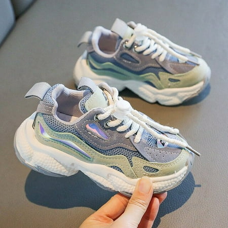 

DancePeanut Children Sport Shoes for Girls Boys Fashion Sneakers 2-12 Years Toddler Kids Soft Sole Breathable Running Shoes 26-37