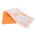 thumbnail image 4 of Foldable Silicone Keyboard, Waterproof Dustproof Waterproof Keyboard  for PC Orange,Blue,Pink, 4 of 7