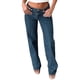 thumbnail image 2 of Pantalones Vaqueros de Pierna para Mujer, Tiro Bajo, Holgados, de Pierna Recta, Estilo Boyfriend, Vaqueros Casuales Sueltos, Estilo Chica Y2K Azul Oscuro S, 2 of 9
