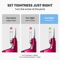 thumbnail image 4 of MelodySusie Nail Clippers, Adjustable Stainless Steel Trimmer for Fake Nail Tips and Acrylic Nails, Wine Red, 4 of 8