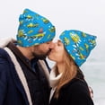 thumbnail image 5 of Lsque Cute Car Cartoon Pattern Knitted Beanie, Unisex Winter Hat, Knit Hat Winter Beanies Thick Fisherman Beanies Cuffed Plain Skull Caps, 5 of 6