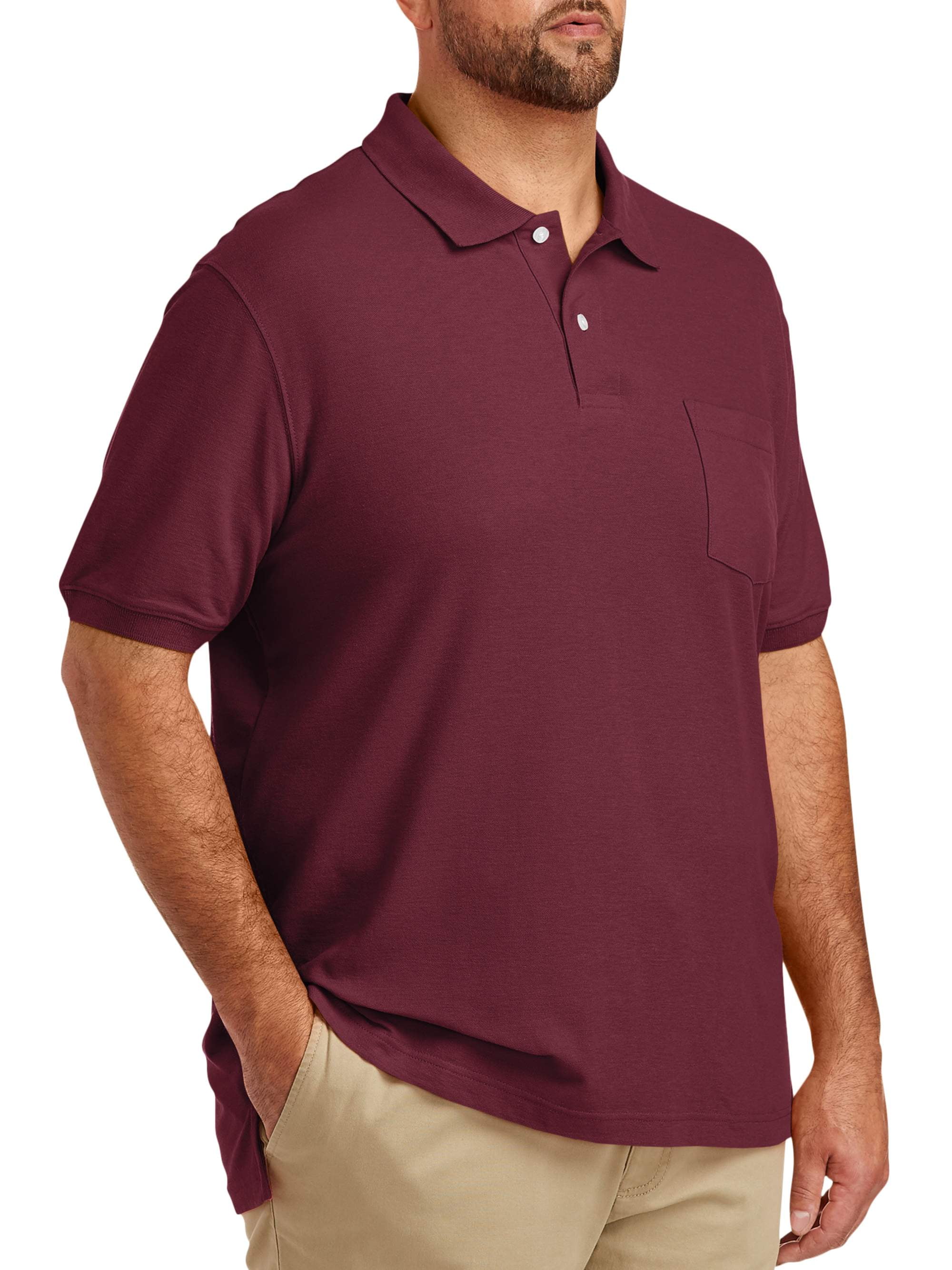 Canyon Ridge Mens Big and Tall Classic Short Sleeve Pique Polo Shirt