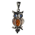 thumbnail image 4 of Sterling Silver and Baltic Amber Pendant "Owl", 4 of 9
