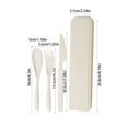 thumbnail image 2 of Inerposs Portable Travel Cutlery Set, Reusable Outdoor Utensils, Stainless Steel Knife Fork Spoon, Lightweight Picnic Tableware for Camping Hiking, 2 of 6