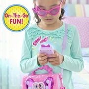 Disney Junior Minnie Mouse Bowfabulous Bag Set, 7-piece Dress Up and Pretend Play Toy Purse, Kids Toys for Ages 3 Up