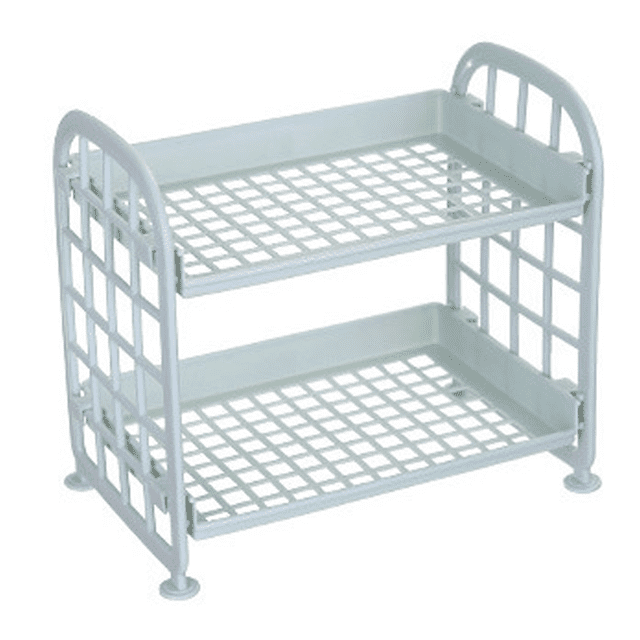 Desktop Storage Rack Organizer Double-Layer Cosmetic Stationery Storage Holder Table Sundries