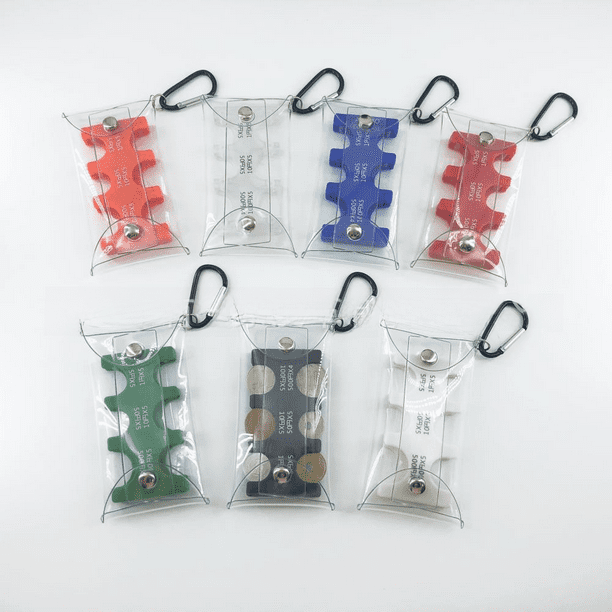 Portamonedas Organizador de Monedas Portátil Transparente PVC Bolsa Pequeña con Mosquetón Caja de Plástico para Guardar Monedas Bolsa
