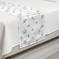 thumbnail image 2 of Classical Bed Runner, Monotone Pattern of Repetitive Performing Ballet Dancers Motif, Decorative Accent Bedding Scarf for Hotels Homes and Guestrooms, Twin, Charcoal Grey and White, by Ambesonne, 2 of 2