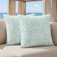 thumbnail image 5 of Pillow Covers 18x18 Set of 2, Botanical Rose Bud Square Throw Pillow Covers for Couch/Sofa/Living Room, Vintage Pale Green Floral Leaves Farmhouse Decorative Soft Pillowcases for Couch Throw Pillows, 5 of 9