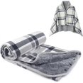 thumbnail image 1 of Wearable Wool Cape, Women's Shawl with Buttoned Cape, 1 of 5