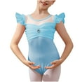 thumbnail image 1 of Timegard Girls Clothes Baby Toddler Ruffle Cap Sleeve Mesh Rompers Dance Costume Cute Comfy Fitting, 1 of 4
