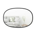 thumbnail image 4 of Umbra Hub Oval 24x36" Wall Mirror Black, 4 of 13