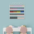 thumbnail image 1 of 5 Tier Metal Tier Nail Polish Rack Wall Mounted Display Organizer Holder Stand White, 1 of 12