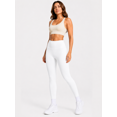 thumbnail image 4 of Women's High-Waisted 7/8 Yoga Leggings, Soft Stretch Workout Pants, White, L, 4 of 4