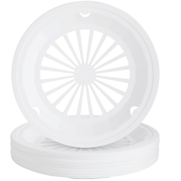 Set of 20 Reusable Plastic Paper Plate Holders, Holds 9inch Plates for