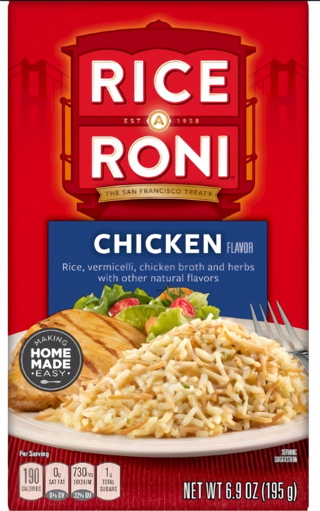 Rice-A-Roni Rice Chicken Flavor 6.9 oz (Pack of 48)