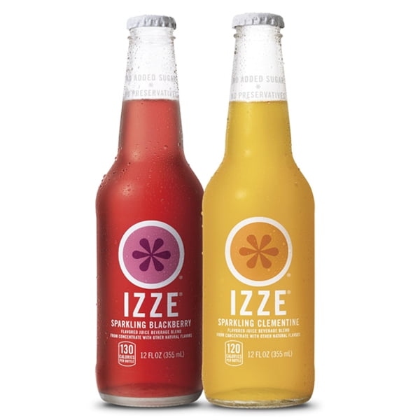 IZZE Sparkling Clementine and Blackberry Flavored Juice Variety Pack 12