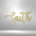 thumbnail image 2 of Scripture Walls Faith Script Steel Sign Laser Cut Powder Coated Home & Office Metal Wall Decor Multiple Sizes & Colors, 2 of 5