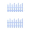 thumbnail image 2 of 2cps White Plastic Garden Fence Picket Fence Edgings For Lawns Flowerbeds Plants Borders Decorative Yard, 2 of 6