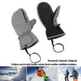 thumbnail image 3 of 5 Finger Inner Ski Mittens, Snowboarding Mittens Watertight Loop Fastener  for Snowmobile Racing M,L,XL, 3 of 7