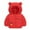 Red, variant on CLOISE Puffer Jacket Kids Girl with Bear Ear Hood Short Down Filled Zipper Pockets Snow Outwear Green 90-130
