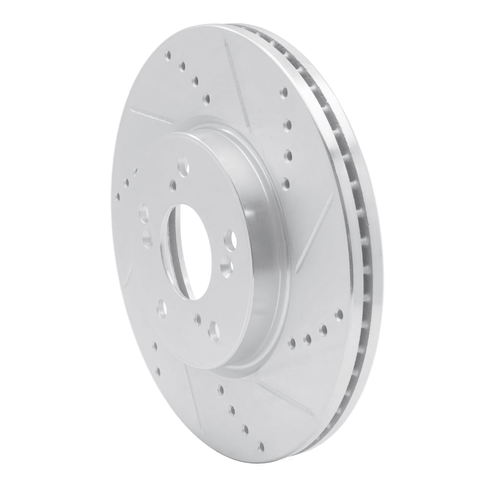 Dynamic Friction Company 631-59037R DFC Brake Rotor - Drilled And Slotted - Silver