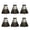 6pcs, variant on sunsanly 3/6/12Pcs Badminton Shuttlecocks Black Duck Feather Shuttlecocks Badminton Balls for Indoor Outdoor Sports Training