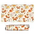 thumbnail image 2 of Kdxio Flower Fox Print Large Gaming Mouse Pad,Non-Slip Base,Water Resist Keyboard Pad for Gamer,Office & Home,29.5 x 15.8 in, 2 of 9