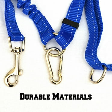 SUNRISEUMBRELLA Hands Free Dog Running Leash with Adjustable Waist Belt Tranning Pet Leash for Jogging Walking Hiking (Blue)
