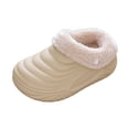 thumbnail image 3 of QSAWXQZ Kids' Plush Lined Clog Slippers Removable Liner EVA Sole Indoor House Shoes, 3 of 5