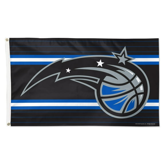 WinCraft Orlando Magic 3' x 5' Horizontal Stripe Deluxe Single-Sided Flag