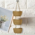 thumbnail image 3 of CanGonggg Over The Door Hanging 3 Tier Woven Wall Mounted Storage Organizer Decorative Hanging Nursery Glass Airtight Food Storage Containers Vegetable Storage Containers for Refrigerator Take Out, 3 of 3