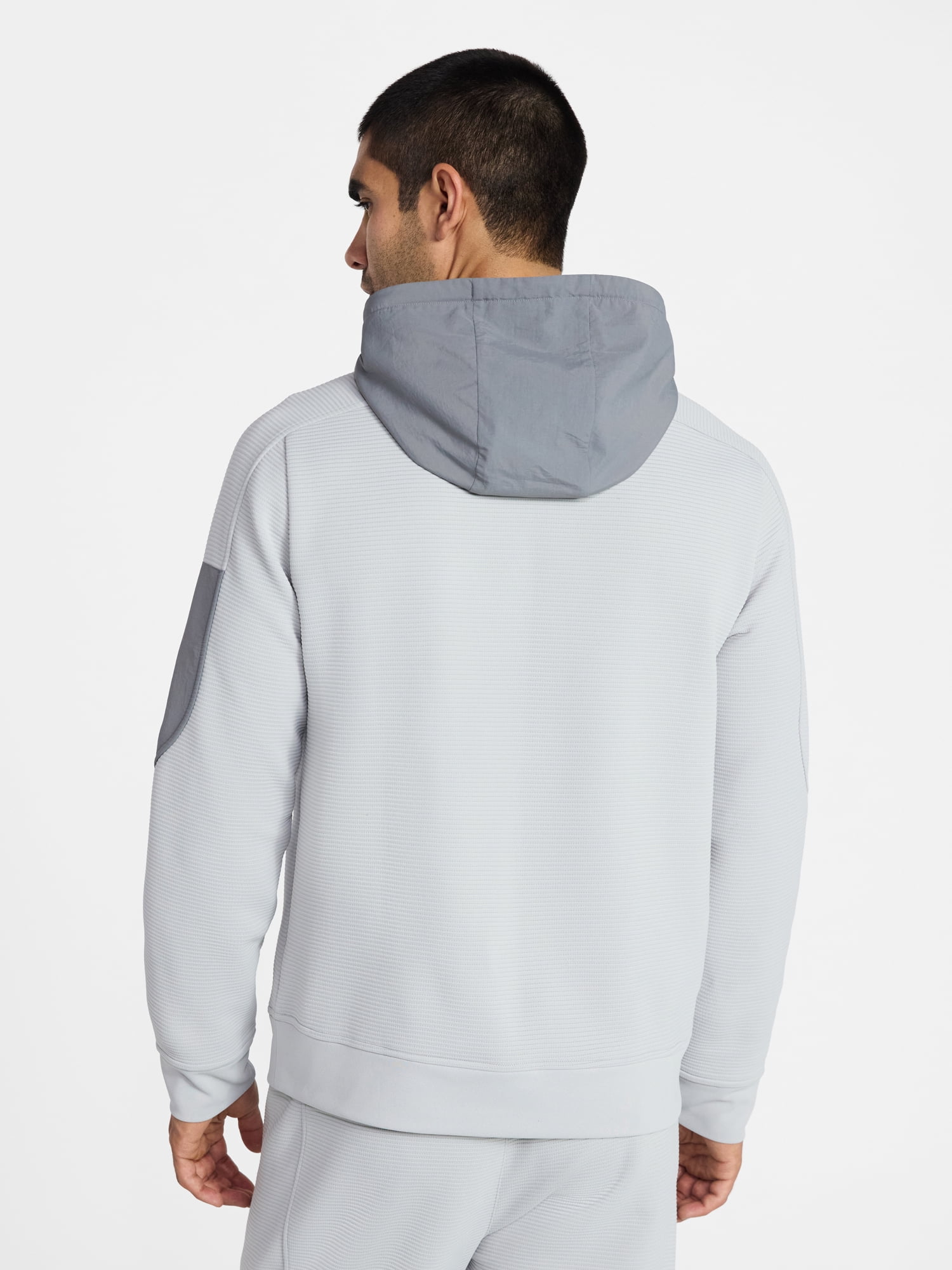 Athletic Works Men's and Big Men's Mix Media Hoodie, Sizes S-5XL